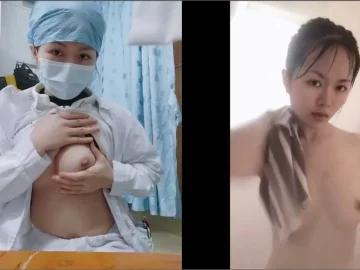 Nữ y tá thực tập cực dâm show hàng trong phòng khám - CliphotVN
